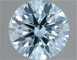 Picture of Lab Grown Diamond 3.03 Carats, Round with Ideal Cut, Fancy Intense Blue Color, VS1 Clarity and Certified by IGI
