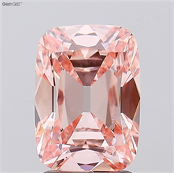 Picture of Lab Grown Diamond 2.44 Carats, Cushion with  Cut, Fancy Intense Pink Color, VVS2 Clarity and Certified by IGI