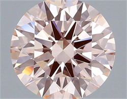 Picture of Lab Grown Diamond 2.00 Carats, Round with Ideal Cut, Fancy Intense Pink Color, VS2 Clarity and Certified by IGI
