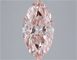 Picture of Lab Grown Diamond 3.54 Carats, Marquise with  Cut, Fancy Vivid Pink Color, VVS2 Clarity and Certified by IGI