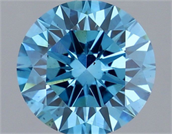 Picture of Lab Grown Diamond 2.18 Carats, Round with Excellent Cut, Fancy Vivid Blue Color, VS2 Clarity and Certified by IGI
