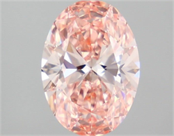 Picture of Lab Grown Diamond 1.52 Carats, Oval with  Cut, Fancy Intense Pink Color, VVS2 Clarity and Certified by IGI