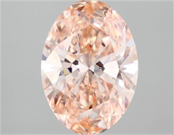 Picture of Lab Grown Diamond 2.01 Carats, Oval with  Cut, Fancy Intense Pink Color, VS1 Clarity and Certified by IGI