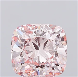 Picture of Lab Grown Diamond 5.01 Carats, CUSHION MODIFIED with  Cut, Fancy Intense Pink Color, VS2 Clarity and Certified by IGI