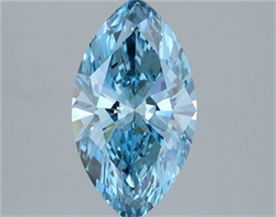 Picture of Lab Grown Diamond 2.01 Carats, Marquise with  Cut, Fancy Vivid Blue Color, VS2 Clarity and Certified by IGI
