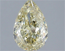 Picture of Lab Grown Diamond 1.52 Carats, Pear with  Cut, Fancy Yellow Color, VS2 Clarity and Certified by IGI
