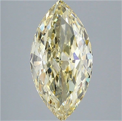 Picture of Lab Grown Diamond 5.07 Carats, Marquise with  Cut, Fancy Yellow Color, VVS2 Clarity and Certified by IGI
