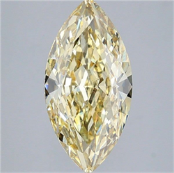 Picture of Lab Grown Diamond 5.05 Carats, Marquise with  Cut, Fancy Yellow Color, VS2 Clarity and Certified by IGI