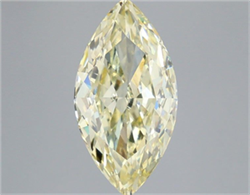 Picture of Lab Grown Diamond 5.09 Carats, Marquise with  Cut, Fancy Light Yellow Color, VVS2 Clarity and Certified by IGI