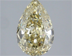Picture of Lab Grown Diamond 2.56 Carats, Pear with  Cut, Fancy Yellow Color, VS1 Clarity and Certified by IGI