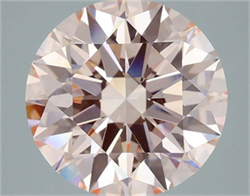 Picture of Lab Grown Diamond 5.01 Carats, Round with Ideal Cut, Fancy Intense Pink Color, VS1 Clarity and Certified by IGI