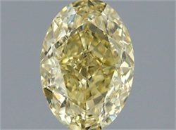 Picture of Lab Grown Diamond 1.33 Carats, Oval with  Cut, Fancy Intense Yellow Color, VS1 Clarity and Certified by IGI