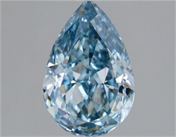 Picture of Lab Grown Diamond 1.76 Carats, Pear with  Cut, Fancy Vivid Blue Color, VS2 Clarity and Certified by IGI
