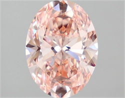 Picture of Lab Grown Diamond 1.54 Carats, Oval with  Cut, Fancy Intense Pink Color, VS1 Clarity and Certified by IGI