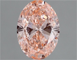 Picture of Lab Grown Diamond 1.51 Carats, Oval with  Cut, Fancy Vivid Pink Color, VS1 Clarity and Certified by IGI