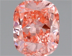 Picture of Lab Grown Diamond 1.47 Carats, CUSHION MODIFIED with  Cut, Fancy Vivid Pink Color, VVS2 Clarity and Certified by IGI