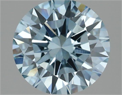 Picture of Lab Grown Diamond 2.25 Carats, Round with Excellent Cut, Fancy Vivid Blue Color, VS1 Clarity and Certified by IGI