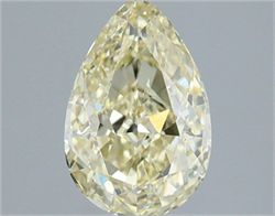 Picture of Lab Grown Diamond 1.52 Carats, Pear with  Cut, Fancy Yellow Color, VVS2 Clarity and Certified by IGI