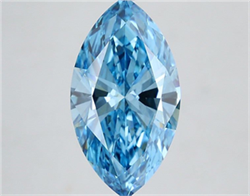 Picture of Lab Grown Diamond 3.51 Carats, Marquise with  Cut, Fancy Vivid Blue Color, VS1 Clarity and Certified by IGI