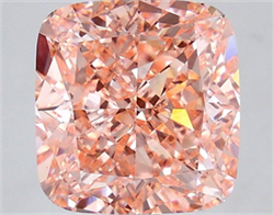 Picture of Lab Grown Diamond 5.52 Carats, CUSHION MODIFIED with  Cut, Fancy Vivid Pink Color, VS1 Clarity and Certified by IGI