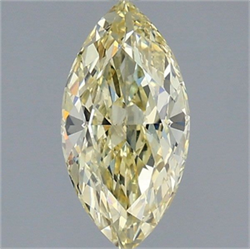 Picture of Lab Grown Diamond 1.50 Carats, Marquise with  Cut, Fancy Yellow Color, VS1 Clarity and Certified by IGI