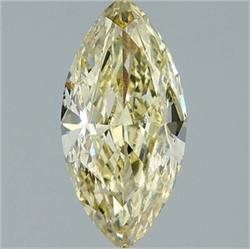 Picture of Lab Grown Diamond 2.05 Carats, Marquise with  Cut, Fancy Yellow Color, VS1 Clarity and Certified by IGI