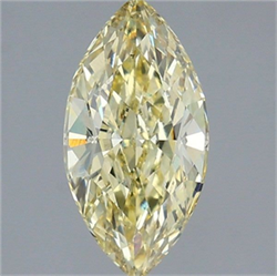Picture of Lab Grown Diamond 2.08 Carats, Marquise with  Cut, Fancy Intense Yellow Color, VS1 Clarity and Certified by IGI