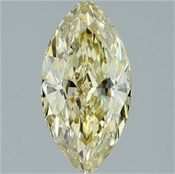 Picture of Lab Grown Diamond 2.09 Carats, Marquise with  Cut, Fancy Yellow Color, VVS2 Clarity and Certified by IGI