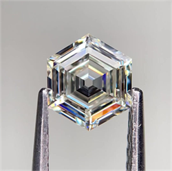 Picture of Natural Diamond 0.90 Carats, HEXAGONAL with  Cut, J Color, VVS2 Clarity and Certified by GIA