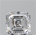 Natural Diamond 0.74 Carats, Asscher with  Cut, E Color, VVS1 Clarity and Certified by GIA