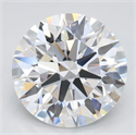 Lab Grown Diamond 3.50 Carats, Round with Ideal Cut, D Color, VVS1 Clarity and Certified by IGI
