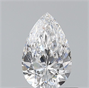 Diamante Natural 0.50 quilates, De pera , Color E, claridad VVS1 y certificado GIA