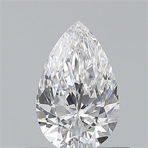 Foto Diamante Natural 0.50 quilates, De pera , Color E, claridad VVS1 y certificado GIA de