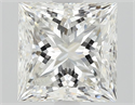 Natural Diamond 1.42 Carats, Princess with  Cut, G Color, IF Clarity and Certified by GIA