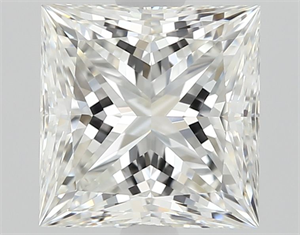 Picture of Natural Diamond 1.42 Carats, Princess with  Cut, G Color, IF Clarity and Certified by GIA