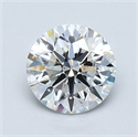 Natural Diamond 1.08 Carats, Round with Excellent Cut, E Color, SI1 Clarity and Certified by GIA