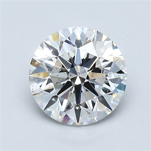 Picture of Natural Diamond 1.08 Carats, Round with Excellent Cut, E Color, SI1 Clarity and Certified by GIA
