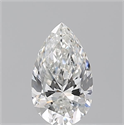 Natural Diamond 0.51 Carats, Pear with  Cut, G Color, VVS2 Clarity and Certified by GIA