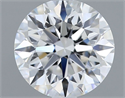 Lab Grown Diamond 1.39 Carats, Round with Excellent Cut, E Color, VVS2 Clarity and Certified by IGI