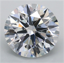 Lab Grown Diamond 2.01 Carats, Round with Ideal Cut, E Color, VS1 Clarity and Certified by IGI