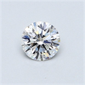 Diamante Natural 0.43 quilates, Redondo , Color D, claridad SI1 y certificado GIA