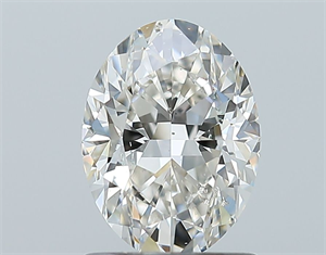 Foto Diamante Natural 1.19 quilates, Ovalado , Color I, claridad SI2 y certificado GIA de