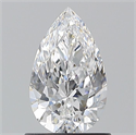 Natural Diamond 0.90 Carats, Pear with  Cut, D Color, VS1 Clarity and Certified by GIA