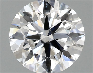Picture of Lab Grown Diamond 1.10 Carats, Round with Ideal Cut, D Color, VVS2 Clarity and Certified by IGI