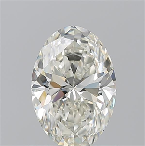 Picture of Natural Diamond 1.01 Carats, Oval with  Cut, J Color, VVS2 Clarity and Certified by GIA