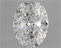 Natural Diamond 1.01 Carats, Oval with  Cut, F Color, I1 Clarity and Certified by GIA