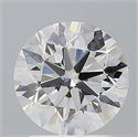 Del inventario de diamantes de laboratorio, 2.08 quilates, Redondo , Color E, claridad VVS2 y certificado IGI