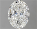 Natural Diamond 0.90 Carats, Oval with  Cut, G Color, I1 Clarity and Certified by GIA