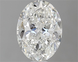 Picture of Natural Diamond 0.90 Carats, Oval with  Cut, G Color, I1 Clarity and Certified by GIA
