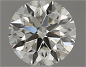 Natural Diamond 0.60 Carats, Round with Excellent Cut, K Color, VVS2 Clarity and Certified by GIA